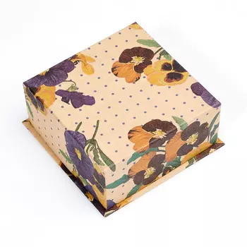 Подарочная упаковка под комплект (серьги, кольцо) 90х90х40 мм