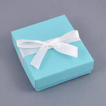 Подарочная упаковка под комплект (кольцо, серьги, цепь, кулон) (коробка) (микс) 80х70х25 мм