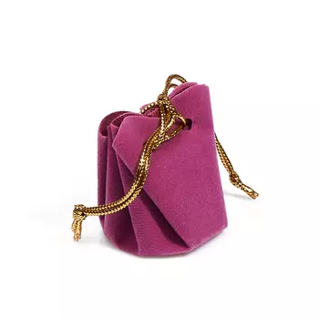 Подарочная упаковка универсальная (мешочек объемный фуксия) 35х35х40 мм