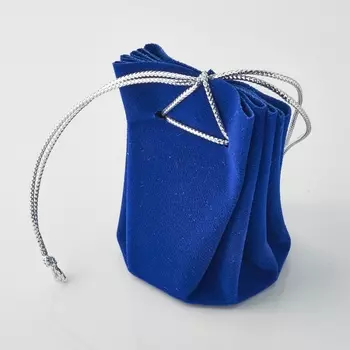 Подарочная упаковка универсальная (мешочек объемный синий) 40х40х60 мм