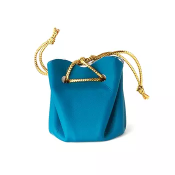 Подарочная упаковка универсальная (мешочек объемный морская волна) 35х35х40 мм