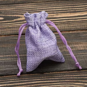 Подарочная упаковка универсальная (мешочек плоский) (фиолетовый) 90х60 мм