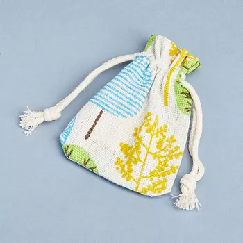 Подарочный мешочек (текстиль) 90х65 мм