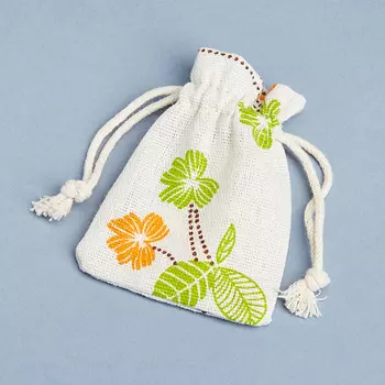 Подарочный мешочек (текстиль) 90х65 мм