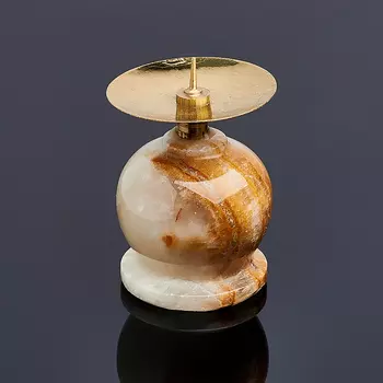 Подсвечник оникс мраморный 3,5х6 см