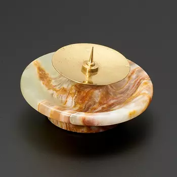 Подсвечник оникс мраморный 6-6,5 см