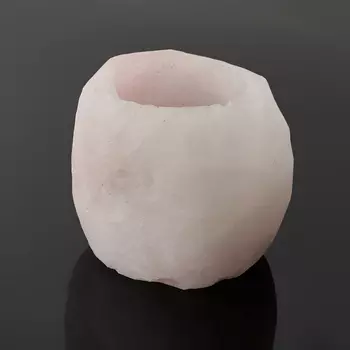 Подсвечник розовый кварц 7х5 см