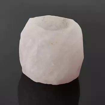 Подсвечник розовый кварц 7х5 см