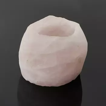 Подсвечник розовый кварц 7х5 см