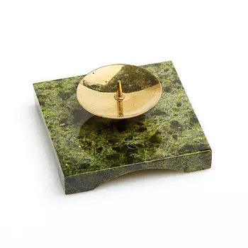 Подсвечник змеевик 6х6 см