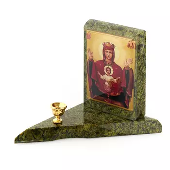 Подсвечник змеевик Неупиваемая чаша 11х8х8 см