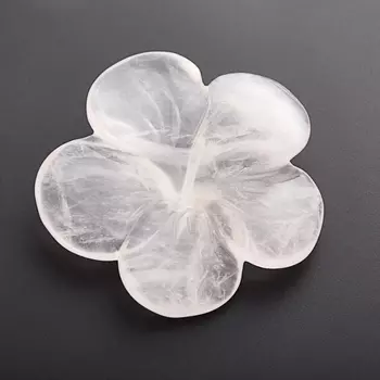 Пуговица цветок розовый кварц 3 см