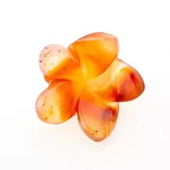 Пуговица цветок сердолик 1,5 см