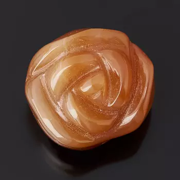 Пуговица роза сердолик 1,5 см