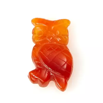 Пуговица сова сердолик 2,5 см