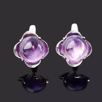 Серьги аметист (серебро 925 пр.)