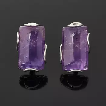 Серьги аметист (серебро 925 пр.)