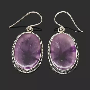Серьги аметист (серебро 925 пр.)