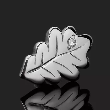 Серьги бриллиант (серебро 925 пр. родир. бел.) пуссеты огранка (1 шт)