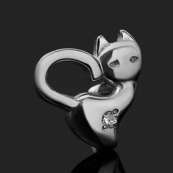 Серьги бриллиант (серебро 925 пр. родир. бел.) пуссеты огранка (1 шт)