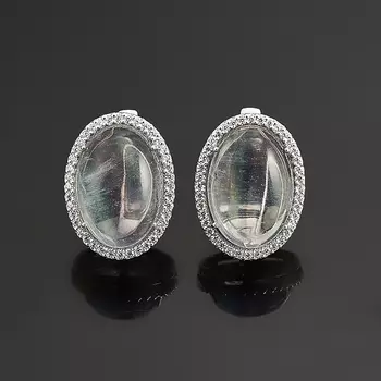 Серьги флюорит (серебро 925 пр.)