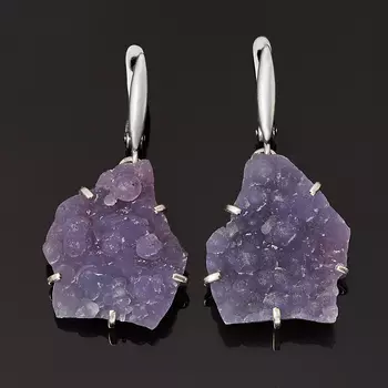 Серьги халцедон (серебро 925 пр.)