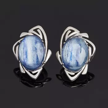 Серьги кианит синий (серебро 925 пр. родир. бел.)