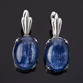 Серьги кианит синий (серебро 925 пр.)