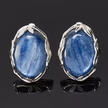 Серьги кианит синий (серебро 925 пр.)