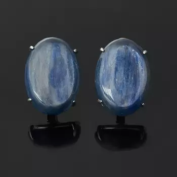Серьги кианит синий (серебро 925 пр. родир. бел.)