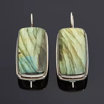 Серьги лабрадор (серебро 925 пр.)