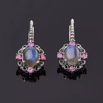 Серьги лабрадор (серебро 925 пр.)