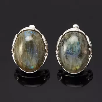 Серьги лабрадор (серебро 925 пр.)