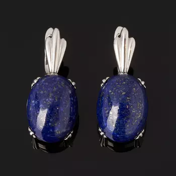 Серьги лазурит (серебро 925 пр.)