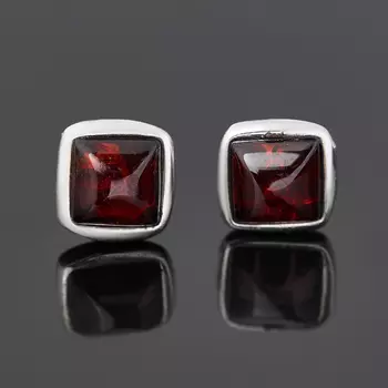 Серьги янтарь (серебро 925 пр. родир. бел.) пуссеты