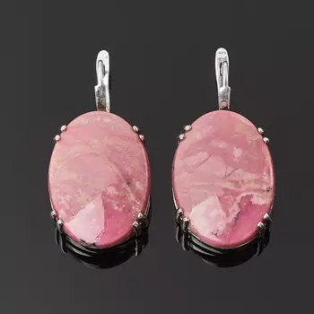 Серьги родонит (серебро 925 пр.)