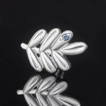 Серьги сапфир черный (серебро 925 пр. родир. бел.) пуссеты огранка (1 шт)