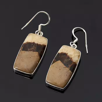 Серьги симбирцит (серебро 925 пр.)