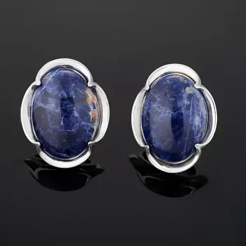 Серьги содалит (серебро 925 пр.)