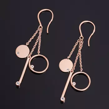 Серьги топаз голубой (серебро 925 пр. позолота) огранка