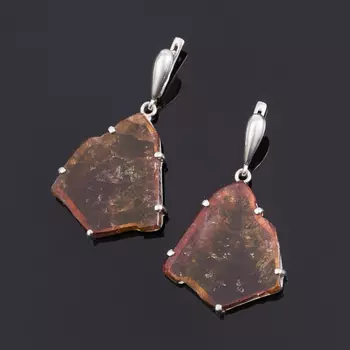 Серьги турмалин полихромный (серебро 925 пр.)