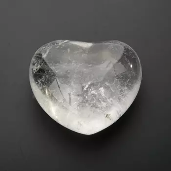 Сердечко горный хрусталь 4 см