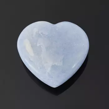 Сердечко кальцит голубой 8,5 см