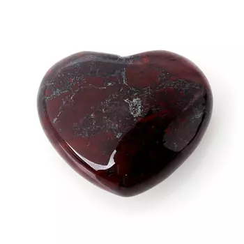 Сердечко яшма джеспилит 4 см