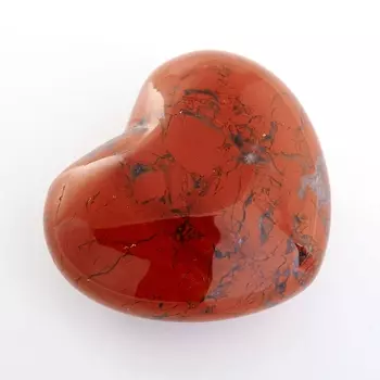 Сердечко яшма красная 4 см