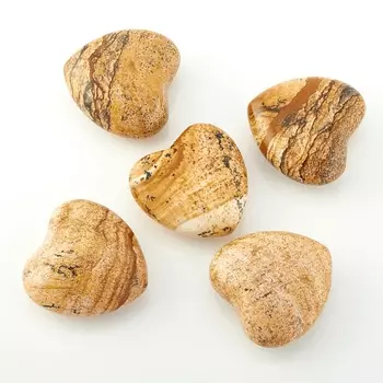 Сердечко яшма рисунчатая 2,5 см