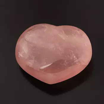 Сердечко розовый кварц 7 см