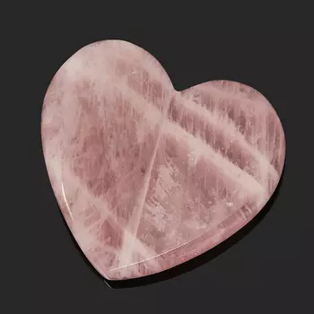 Сердечко розовый кварц 7 см