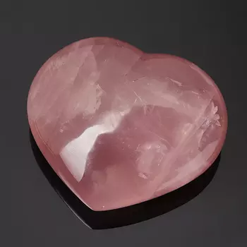 Сердечко розовый кварц 8,5 см