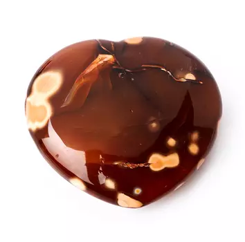 Сердечко сердолик 10 см
